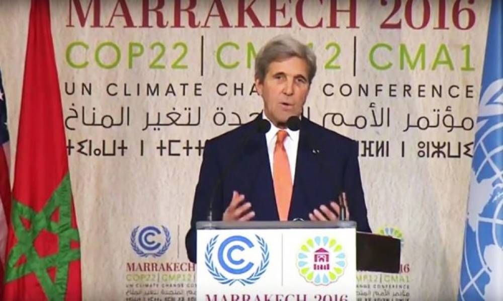 John Kerry met en avant l’engagement de SM le Roi en matière de lutte contre le changement climatique