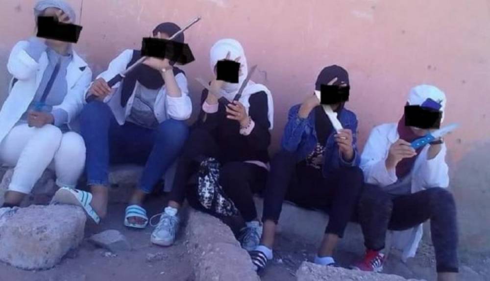 Chtouka Ait Baha: Des Lycéennes Interpellées Pour Être Apparues Dans Une Vidéo Brandissant Des Armes Blanches
