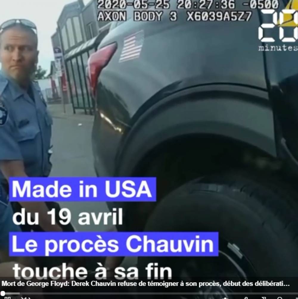 Mort de George Floyd : Derek Chauvin refuse de témoigner à son procès, début des délibérations lundi