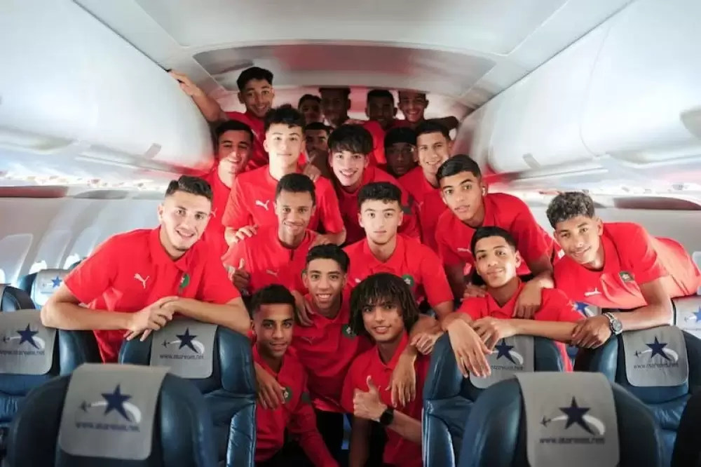 CAN U17: Les Lionceaux de l'Atlas ont fait le déplacement à bord d'un vol FIFA