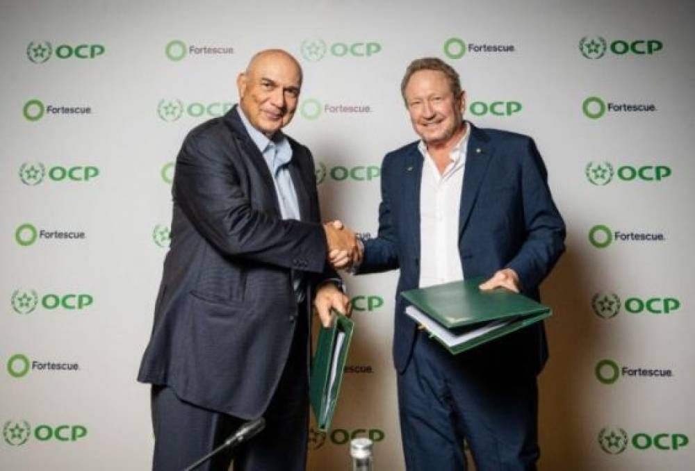 OCP Fortescue : Une joint-venture pour développer l’énergie verte au Maroc