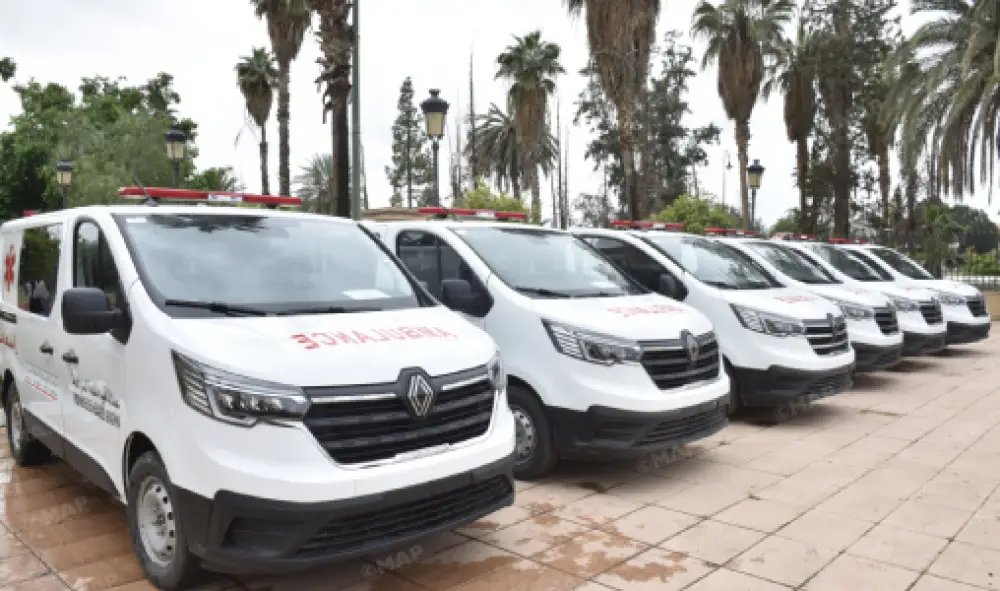 INDH à El Kelaâ des Sraghna : Remise d’ambulances au profit de plusieurs communes de la province