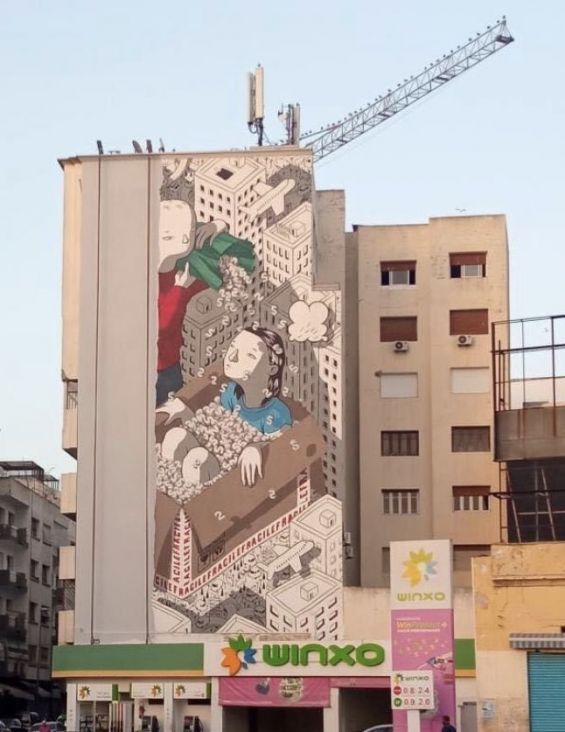 Sbagha Bagha : Le graffiti géant de Millo à Derb Omar effacé pour faire place à une publicité