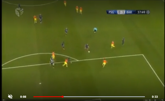 Le but de Lionel Messi magnifique lors de PSG - FC Barcelone