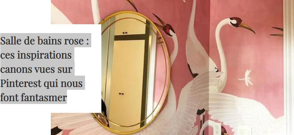 Salle de bains rose : ces inspirations canons vues sur Pinterest qui nous font fantasmer