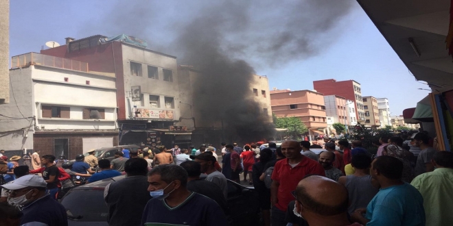 Casablanca: une voiture prend feu à Sbata