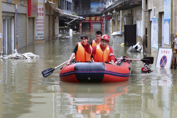 Inondations en Chine: au moins 100.000 habitants évacués