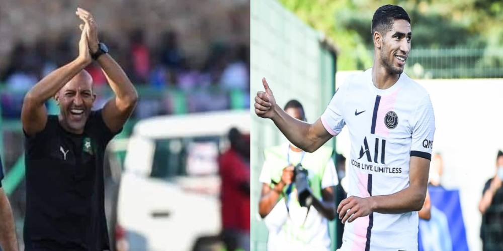 Mustapha Hadji encense Achraf Hakimi