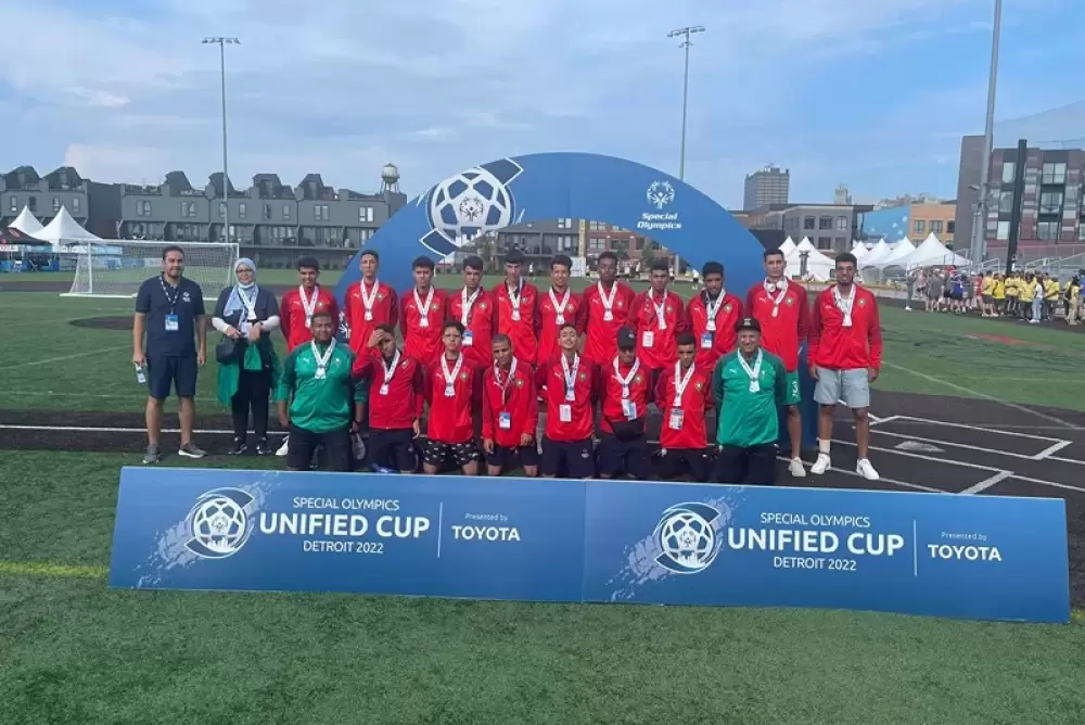 L’équipe de Football Special Olympics Morocco dans le carré final de la Coupe du Monde de Football Unifié