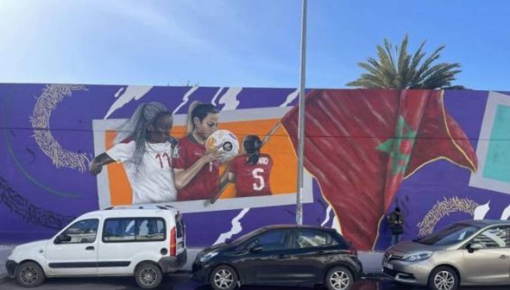 Maroc : A Casablanca, une fresque murale en hommage à la sélection féminine de football