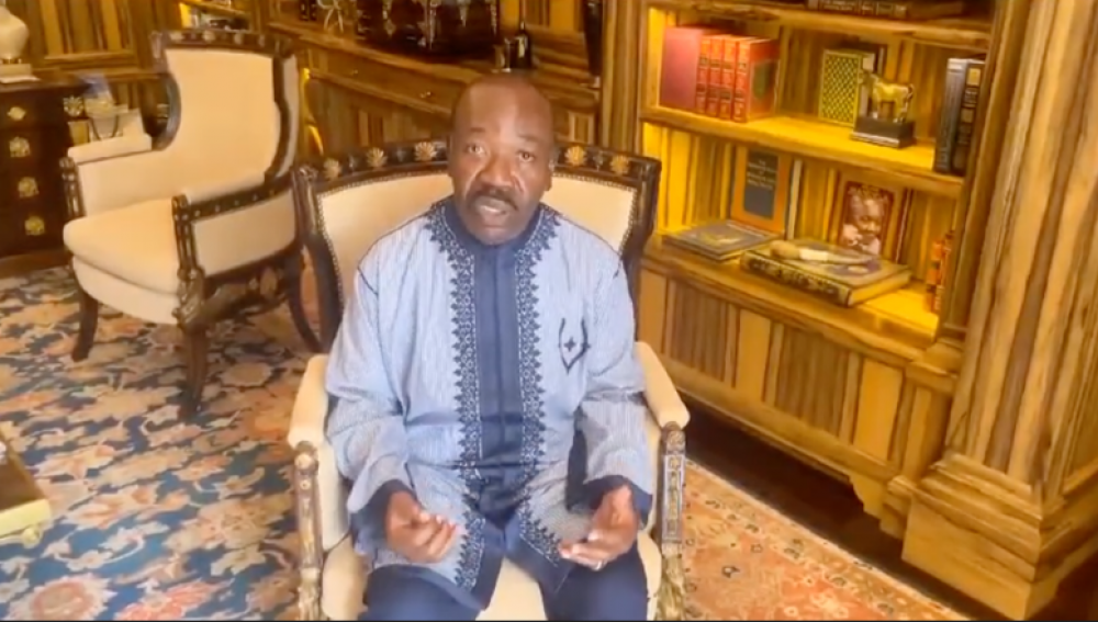 Putsch au Gabon: le président Bongo appelle dans une vidéo ses "amis" à "faire du bruit"