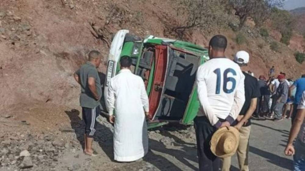 Maroc : 1 mort et 8 blessés dans un accident de la route près de Demnate