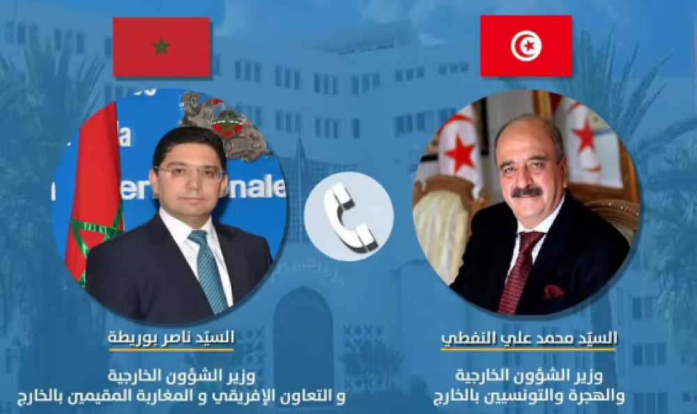 Entretien téléphonique entre Nasser Bourita et son homologue tunisien