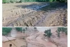Inondations à Azilal : cultures ravagées, forte crue de l’oued Ourika près de Marrakech