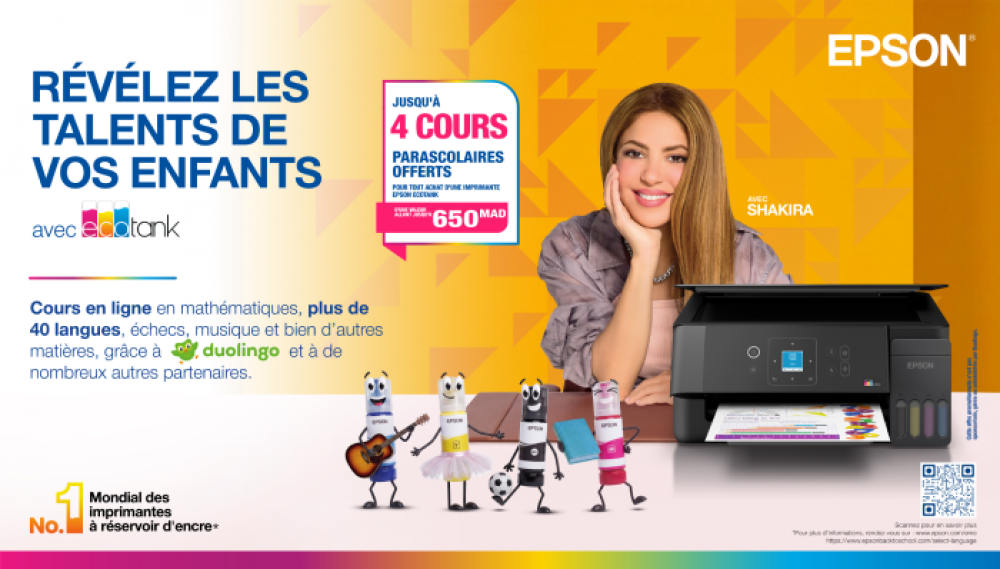 Epson et Shakira renouvellent la campagne de rentrée scolaire pour accompagner les jeunes dans le développement de leurs talents