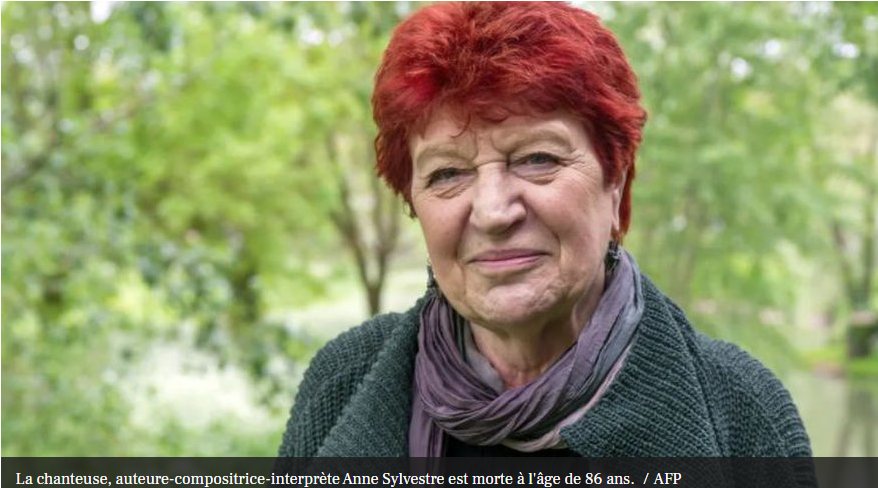 La chanteuse Anne Sylvestre est morte à l'âge de 86 ans