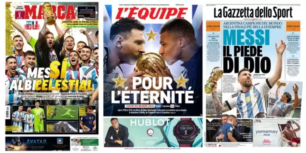 Coupe du monde 2022 : la presse célèbre l'«époustouflant» Messi, console l'«incroyable» Mbappé