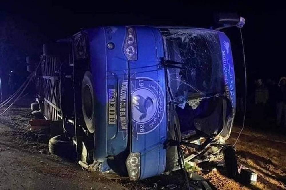 Algérie : Deux morts dans l’accident de bus d'une équipe de football de D1