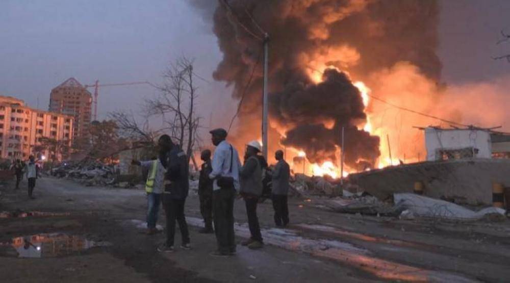 Incendie meurtrier en Guinée: deuil national de 3 jours, le centre-ville de Conakry paralysé