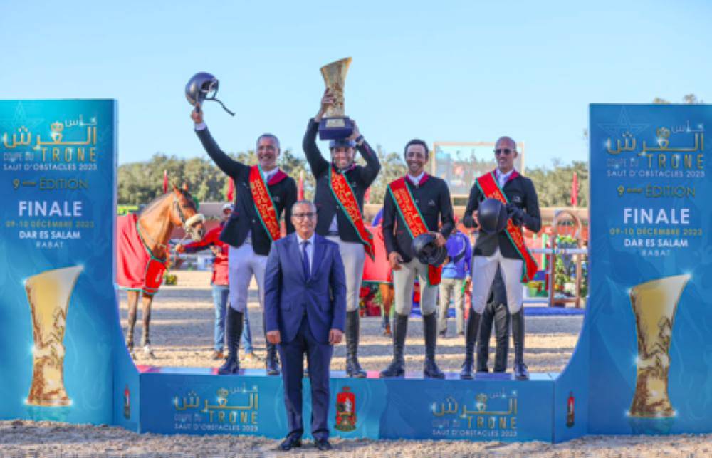 Coupe du Trône de saut d'obstacles: le Royal Club équestre du Détroit-Tanger remporte la 9e édition