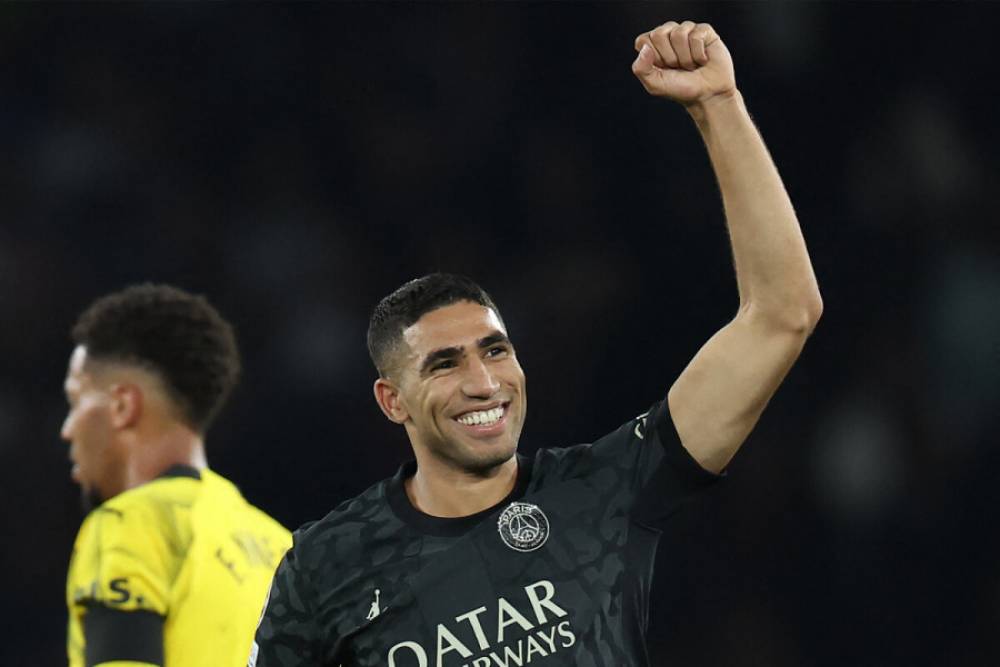 Achraf Hakimi dans l'équipe-type de la 14e journée de la Ligue 1