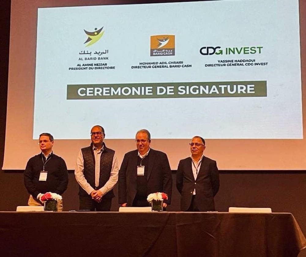 Al Barid Bank et Barid Cash s’allient avec CDG INVEST pour soutenir les startups fintech au Maroc