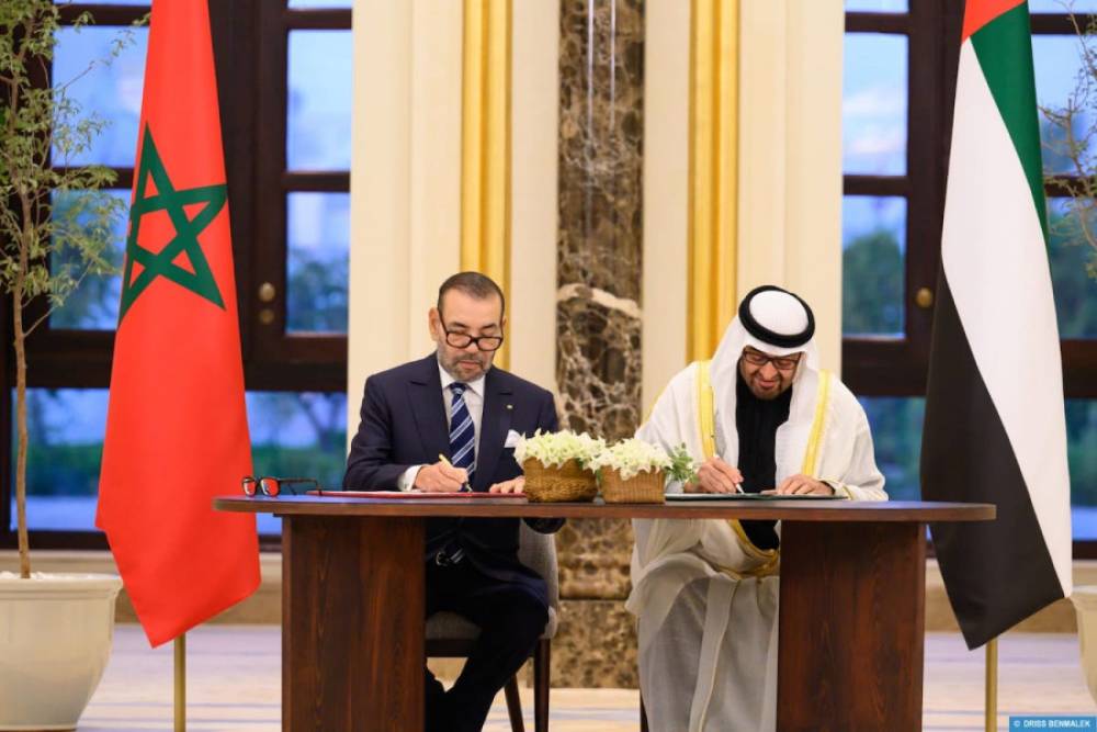 SM le Roi et le Président de l'EEAU signent à Abou Dhabi la Déclaration "Vers un partenariat novateur, renouvelé et enraciné"