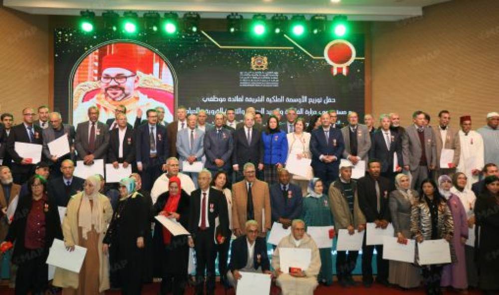 Salé : remise de Wissams Royaux aux fonctionnaires du ministère de l’Agriculture, de la Pêche maritime, du Développement rural et des Eaux et Forêts