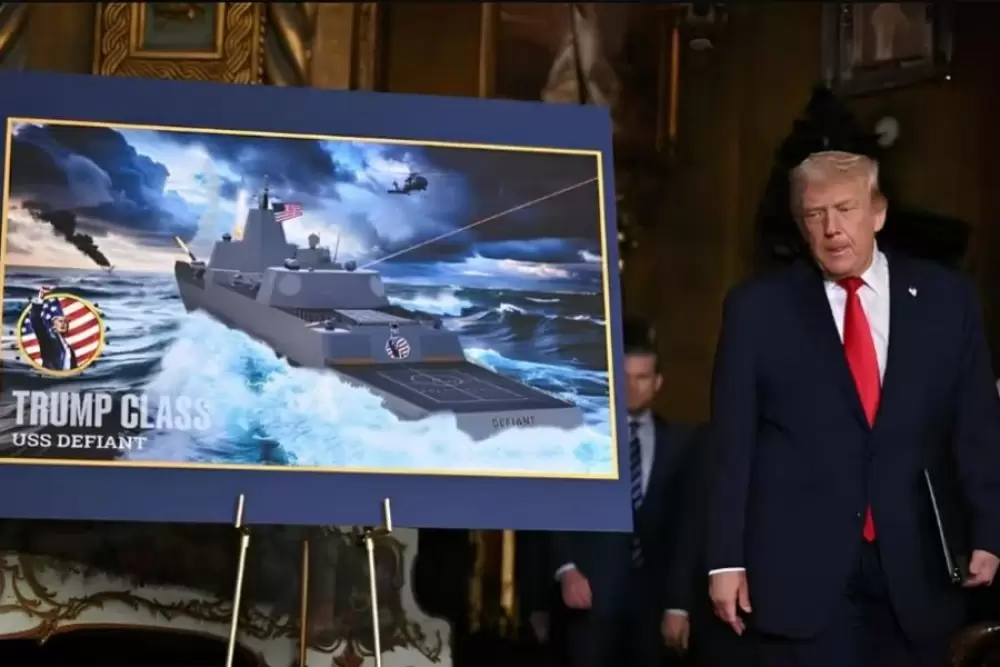 Trump annonce une nouvelle classe de navires de guerre portant son nom