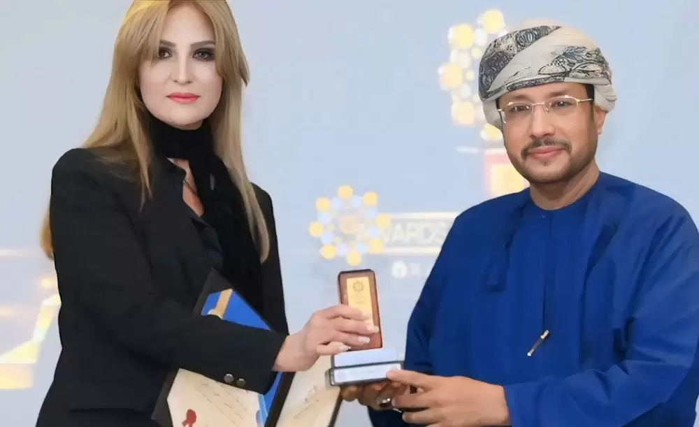 Samira Faraji reçoit le Prix d'Excellence des Global Awards en littérature arabe 2025