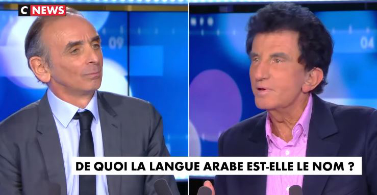 Vidéo. Pour Jack Lang, « l’arabe est une langue de France », Eric Zemmour sort de ses gonds