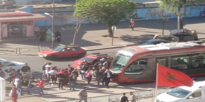 Casablanca: nouvel arrêt du tram causé par un accident