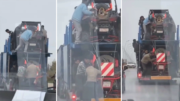 Banditisme – Une bande de voyous dévalise un camion en plein jour près de Nador (Vidéo)