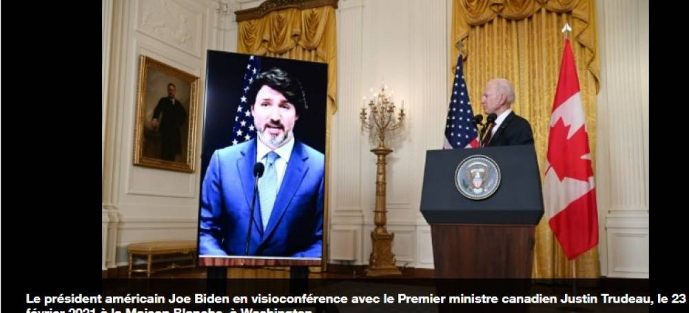 Biden et Trudeau affichent "l'extraordinaire amitié" américano-canadienne pour clore l'ère Trump