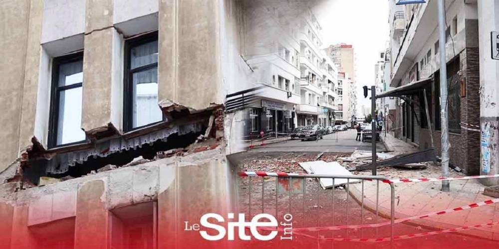 Casablanca: effondrement de la façade d’un immeuble