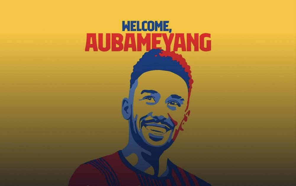 Officiel: Aubameyang signe au FC Barcelone