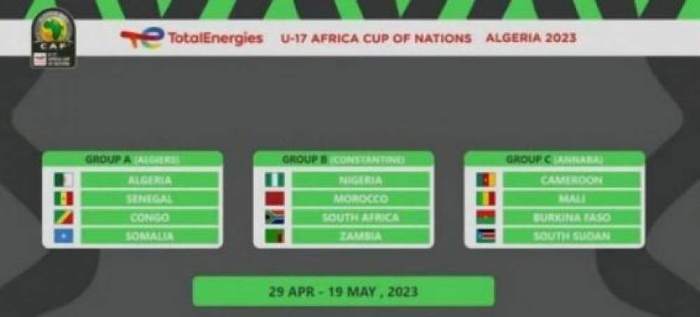 CAN U17 : Le Maroc dans le groupe B avec le Nigeria, l’Afrique du Sud et la Zambie