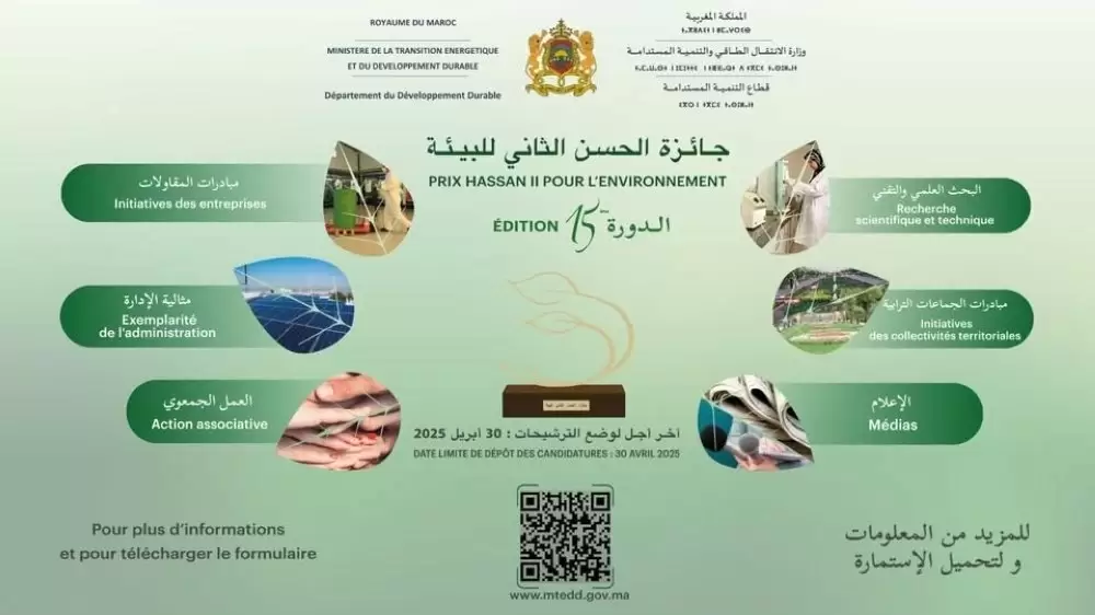 Lancement des candidatures pour la 15ème édition du Prix Hassan II pour l’Environnement