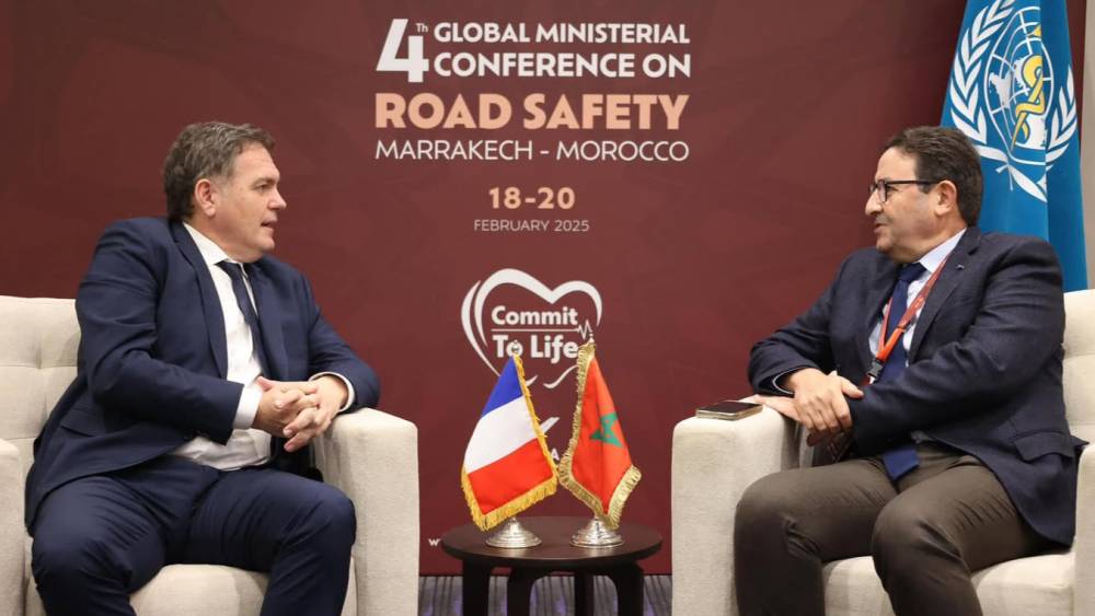 Kayouh s'entretient avec son homologue français des moyens de promouvoir la coopération bilatérale dans le domaine du transport