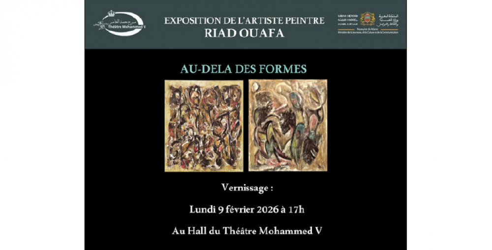 Exposition «Au-delà des formes» de l’artiste Riad Ouafa à Rabat
