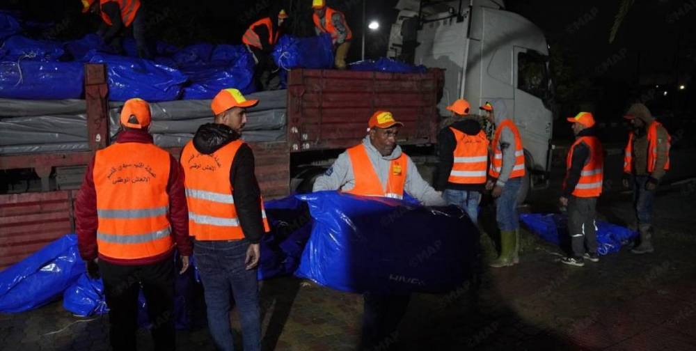 Province de Sidi Kacem : poursuite de l’élan de solidarité en faveur des populations affectées de la commune d’El Houafate