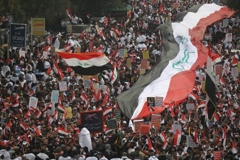 A Bagdad, des milliers de manifestants réclament le départ des troupes américaines