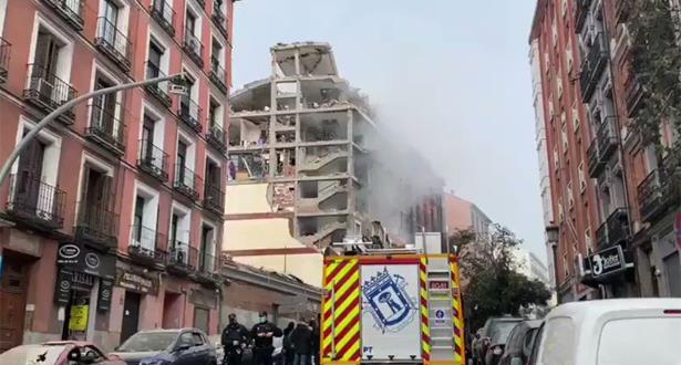 Espagne: l’explosion dans le centre de Madrid due au gaz
