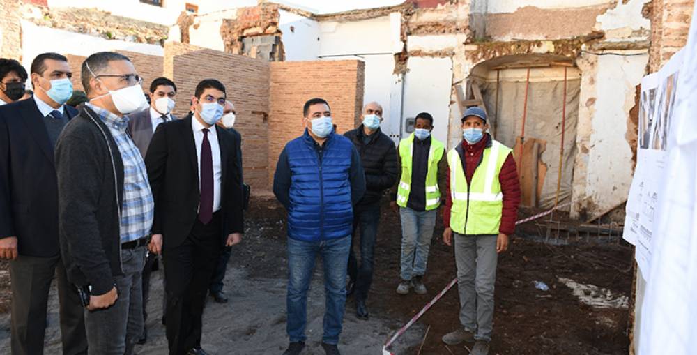 Bensaid et le wali Yaacoubi en visite de chantiers à Salé