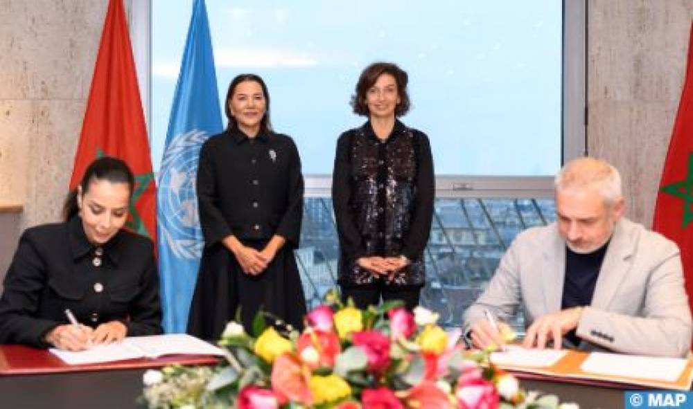 Paris: SAR la Princesse Lalla Hasnaa signe un accord entre la Fondation pour la sauvegarde du patrimoine culturel de Rabat et l’UNESCO