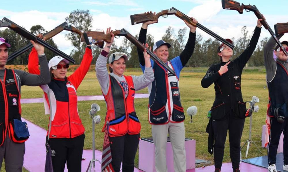 Championnat du monde de tir sportif : les États-Unis perpétuent leur domination en remportant le Trap par équipes mixtes