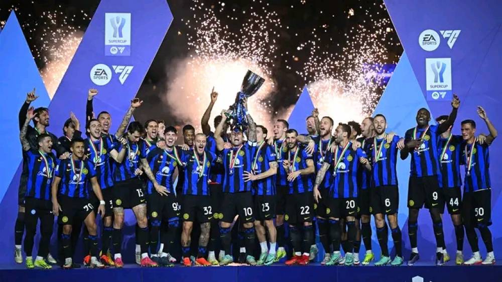 Italie : L’Inter Milan remporte la Supercoupe pour la 3e année consécutive