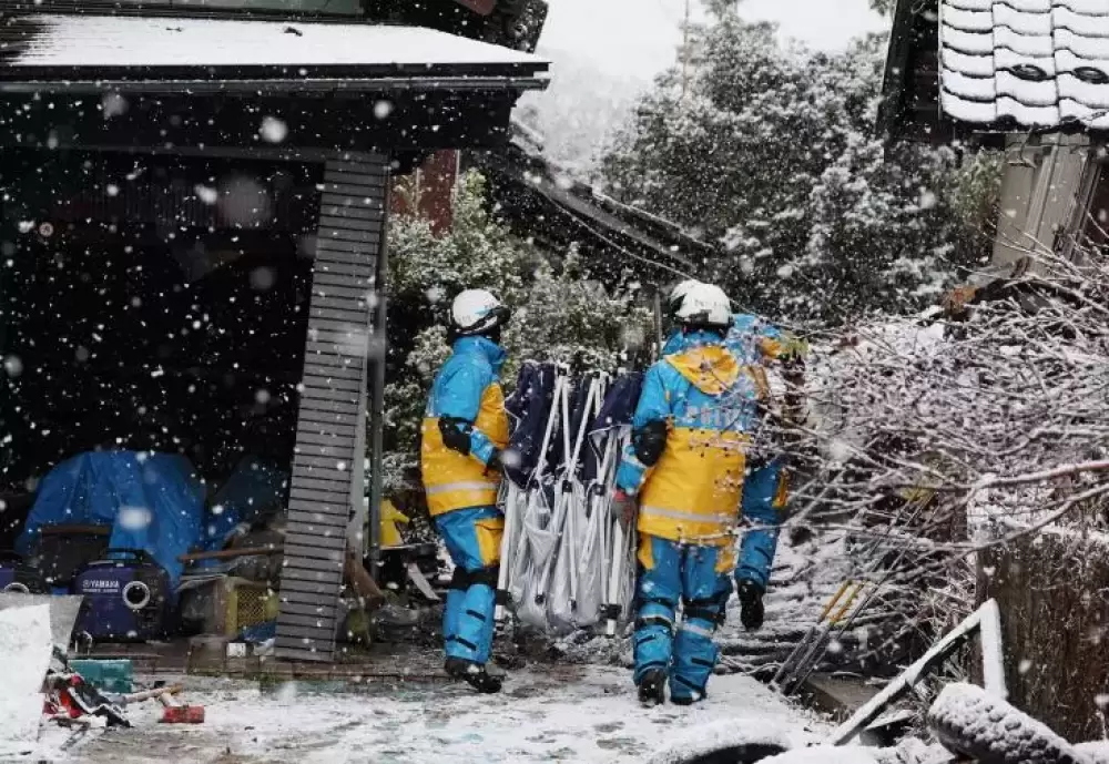 Séisme du Nouvel An au Japon: plus de 300 personnes portées disparues