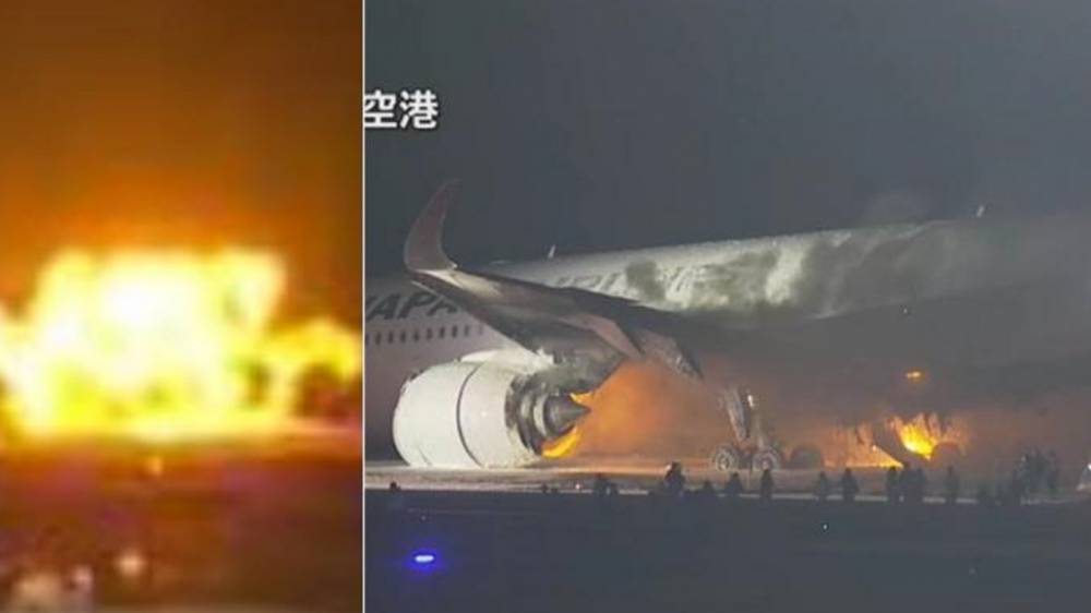 Japon: un avion de ligne en feu à l'aéroport de Tokyo-Haneda (Vidéo)