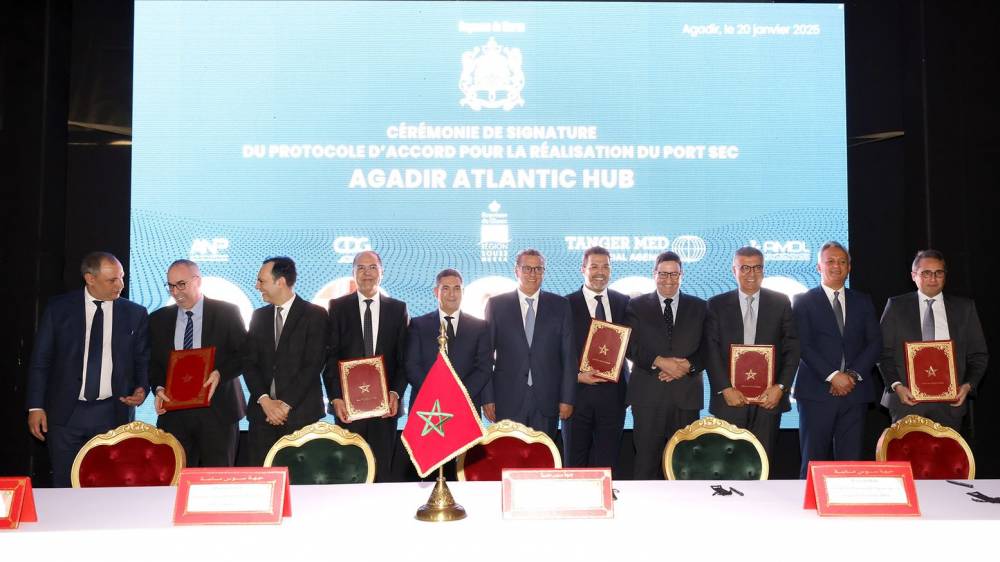 Signature d'un protocole d'accord pour la réalisation du port sec Agadir Atlantic Hub